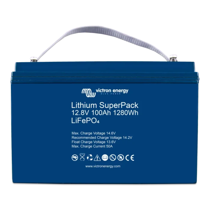 Lityum SuperPack 12.8V 100Ah Akü1280Wh (ön)